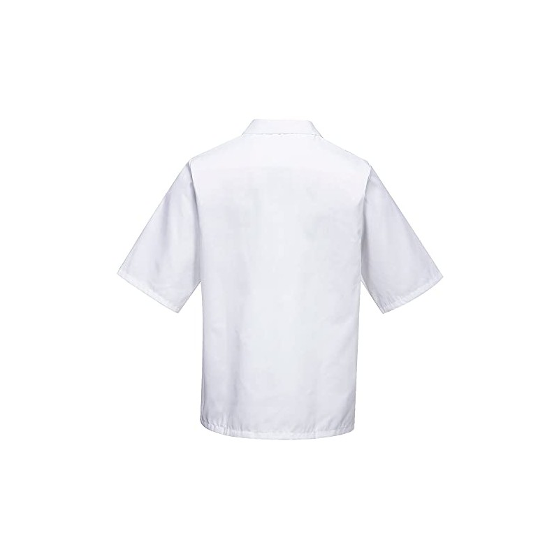 Portwest Bakers Shirt S/S, Size: L, Colour: White, 2209WHRL