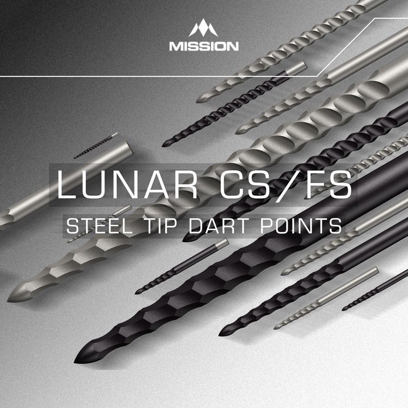 Mission Darts Replacementss Lunar F/S | Steel Tip Dart Replacements