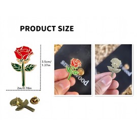 12 Pcs Flower Enamel Pins Bulk Floral Lapel Brooch Set Flower Plants Badges For Women Men Hat Jacket Bags Memorial Pins Celebration Of Life Decorations For Wedding Party Funeral Favors Pin, Free size