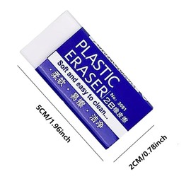 12 Pcs Eraser-White Erasers Multipack Rubbers Erasers for Kids on School, Office, Kids, Adults,Classic Latex Free Plastic Rubber