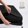 My home store Black Fitted Sheet Double Bed- 25 cm
