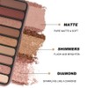 Paleta de sombras de ojos mate de 9 colores larga
