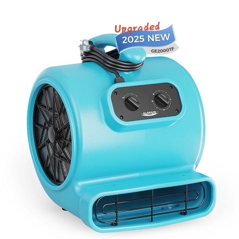 ALORIAR GE2000TF Air Mover Carpet Dryer Blower Floor Fan 2000