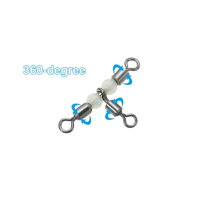 PATIKIL 3 Way Swivel 0.7x0.4 Inch, 30 Pack Cross Line