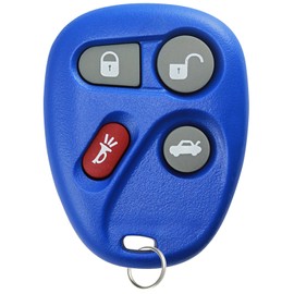 KeylessOption Keyless Entry Remote Control Car Key Fob Replacement for 25695954, 25695955 -Blue