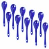 Lotatheta Blue 10 pcs Porcelain Egg Spoons Ceramic Spoons 4.7