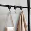 CVFRTT 5-Piece Metal S-Shaped Hooks, Minimalist Wall Mount Storage Hooks