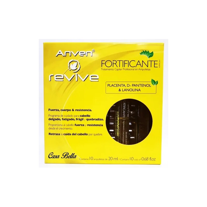 Anven Ampolleta Fortificante Cabello Mas Fuerte Y Resistente