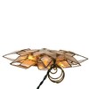 Kurt Adler 8.5-Inch Capiz Star Tree Topper with 10 Clear