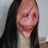 Máscara De Diablo Con Cara Roja De Pelo Largo, Máscaras