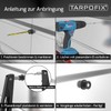 Tarpofix® Tarpaulin Buttons Tarpaulin Hooks Round with Blind Rivets for