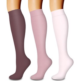 Laite Hebe 3 Pack Medical Compression Sock-Compression Sock For Women and Men Circulation -Best for Running,Nursing,Athletic Sports
