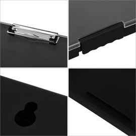 QWORK® Clipboard with Storage A4 Clipboard with Side Opening and Double Compartment for School Office