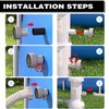 4 x pool hose adapter, pool adapter, adapter for Intex