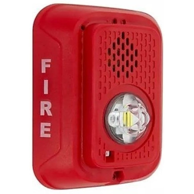 System Sensor P2RLED L-Series Indoor 2-Wire LED Horn Strobe, Wall-Mount,