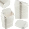 KADAX Rubbish Bin with Swing Lid, Waste Bin with Lid,