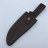 10" long handmade leather sheath for 5" cutting blade knife