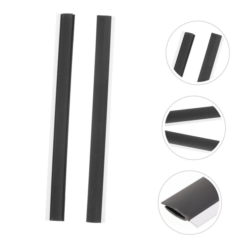 ULTECHNOVO 2 pcs Replacement Dustpan Edge Strips Plastic Dustpan Accessories