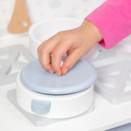 Fat Brain Toys Cook, Bake, and Brew Modern Deluxe Kitchen - Wooden Playset, 3+