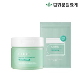 Kim Jeong-moon Aloe 김정문알로에 큐어 릴렉스 토너패드60매+리필30매 (총90매) Kim Jeong Moon Aloe Cure Relax Toner Pad 60 Sheets + Refill 30 Sheets (Total 90 Sheets)
