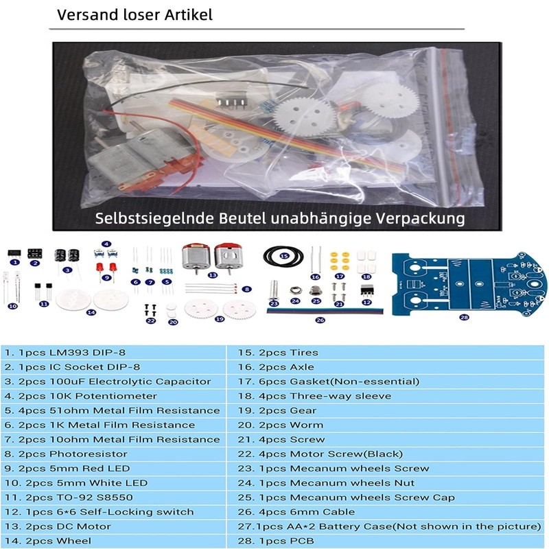 GERUI Two Sets School Education Practice Soldering Learning Electronics Kit,