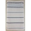 (Case of 12) Pacific Bay Pool Towel White w/Multi-Blue Pencil
