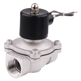 GOVALVE SUS304 Electric Solenoid Valve - 1" NPT 12V DC Stainless Steel Normally Closed Valve for Water Air Gas Fuel Oil
