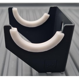 B & Z Plastic Caps Radiator Brackets Slot Inserts Anti Vibration Fitting for Designer Vertical or Horizontal Radiator Brackets (White, 8 Pcs)