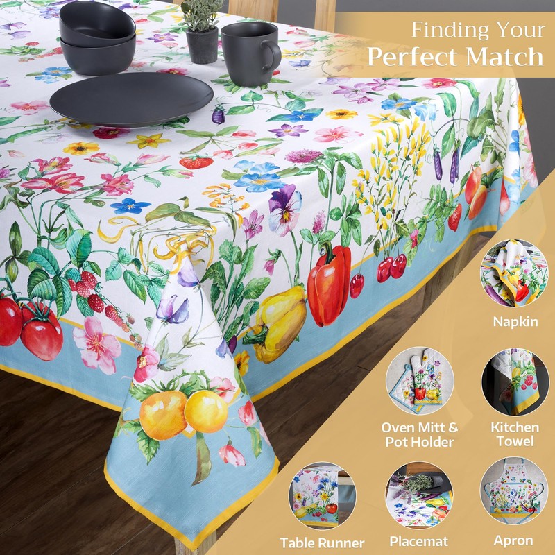 Maison d'Hermine Tablecloths, 100% Cotton, 140 cm x 180 cm,