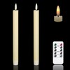 GenSwin LED Taper Candles Flickering with Remote Timer, Battery Operated