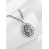 CELESTIA St. Christopher Necklace Sterling Silver Pendant Religious Catholic Christians