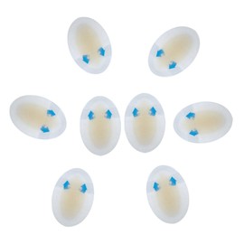 Gatuida 8pcs Anti-wear Foot Stickers Cushions Heel Pads Heel Liner Protector Waterproof Prevention Patches Heel Mole White Sports Shoes Men and Women Gel