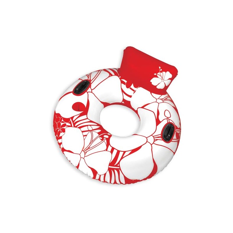 Poolmaster Day Dreamer Swimming Pool Inner Tube Lounge, Red ,50"