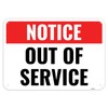 1PC Out Of Service Sign, 10 x 7 Inches -