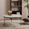 Versanora Marmo Coffee Tables, Brass