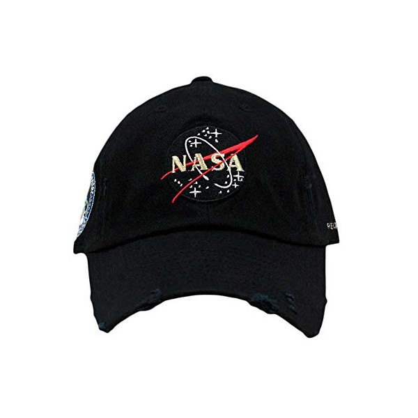 FIELD GRADE NASA Hat 50th Anniversary Patch (Black Gold Distressed)