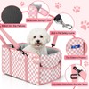 Console Dog Car Seat - Portable Dogs Armrest Booster Seat