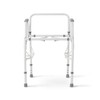 Medline Steel Drop-Arm Commode, 350 lb Weight Capacity