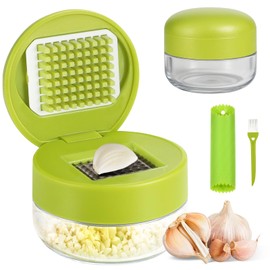 BOYIFEIJIE Garlic Press Set Garlic Chopper Garlic Masher Ingredients Spice Chopper for Crushed Garlic, Ginger