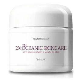 2x Crema De Cuidado De La Piel Oceánica - Crema Anti -enveje
