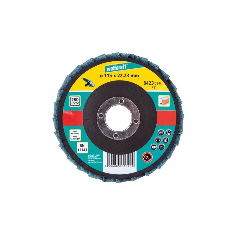 wolfcraft Fibre Lamellar Flap Disc I 8423099