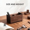 muso wood Wooden Pen Holder for Desk, Artisan Walnut &