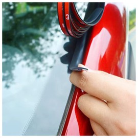 19MM x 16.4FT T-Shape Car Sunroof Seal Rubber Edge Trim,Cuttable Automotive Weather Stripping with Self Adhesive for Windshield,Universal Rubber Seal Strip for Car Truck SUV (19mm*16.4ft)
