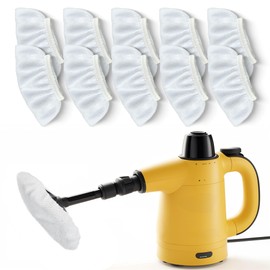 10 PCS Steam Cleaner Accessories, Steam Mop Pads for Handheld Steam Cleaner, Steam Cleaner Attachments Are Compatible with Most Steam Machines on the Market