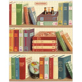 Cavallini - Rompecabezas de 1000 piezas, libros de biblioteca (PZL/libro)