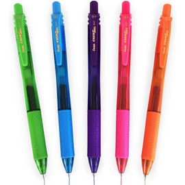 Pentel - Energel X BL107 Retractable Gel Rollerball Pens - 0.7mm - Pack of 5 - Tropical Set