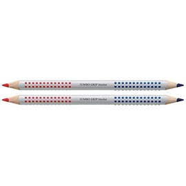 Faber-Castell 110910 Jumbo Grip Hyphenation Pen Bicolour Red and Blue (2, Hyphenation Pen)