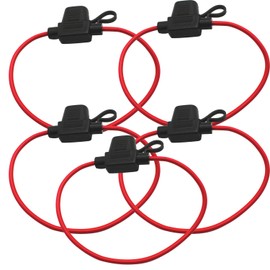 5 X Mini Blade Fuse Holder 12V 20A Inline Fuse Holder Splash Proof for Cars