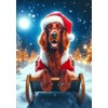Irish Setter - Best of Breed DCR Christmas Garden Flag