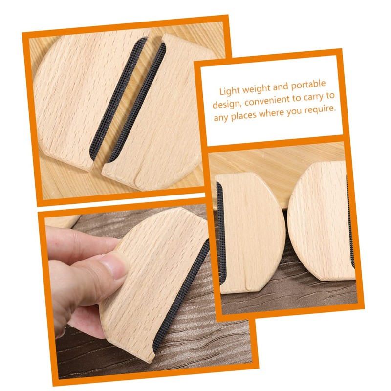 ORFOFE 3Pcs Portable Clothing Shaver Manual Lint Remover Tools for